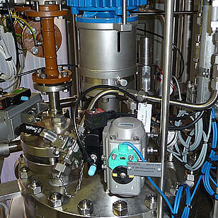 Testata del reattore con valvole automatiche, Hastelloy, ATEX 