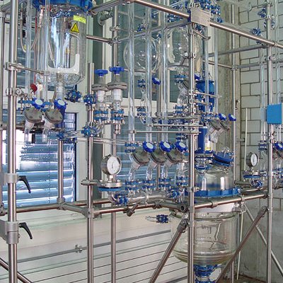 Reattore in vetro sa 50 litri con parte superiore