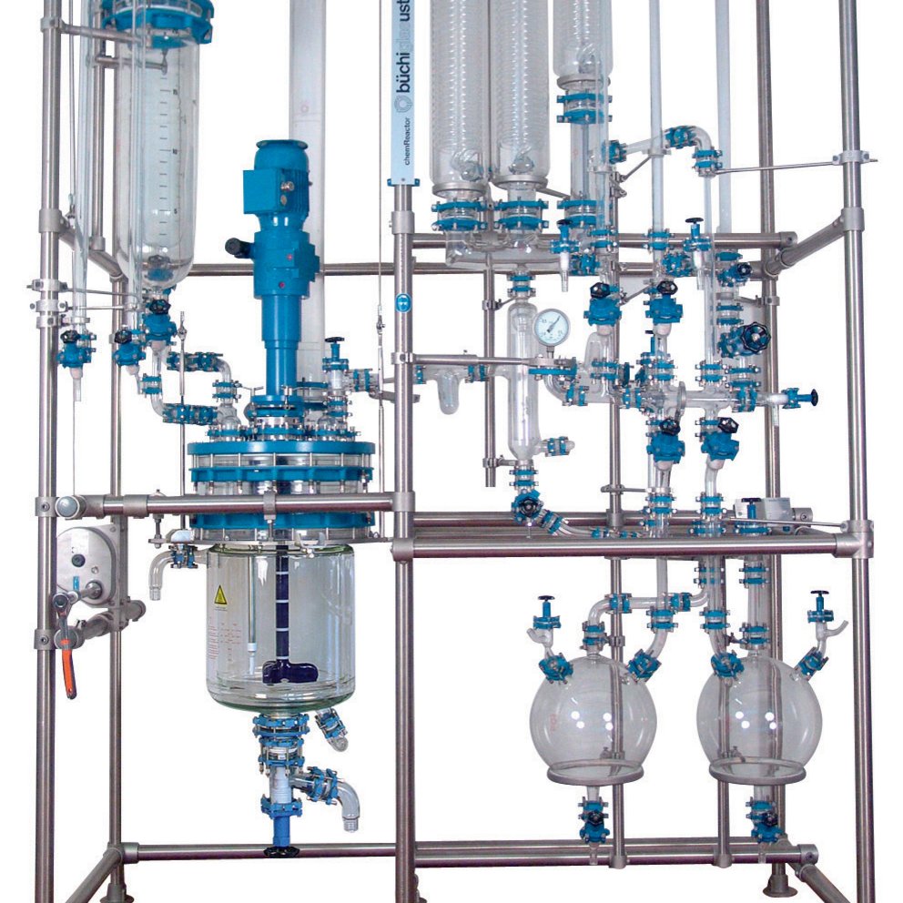 chemreactor GR60 parte superiore in vetro con condensatori verticali 