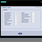 PLC controller parameter settings screen