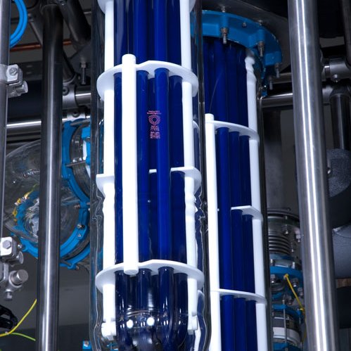 Montaggio verticale, condensatore in acciaio smaltato