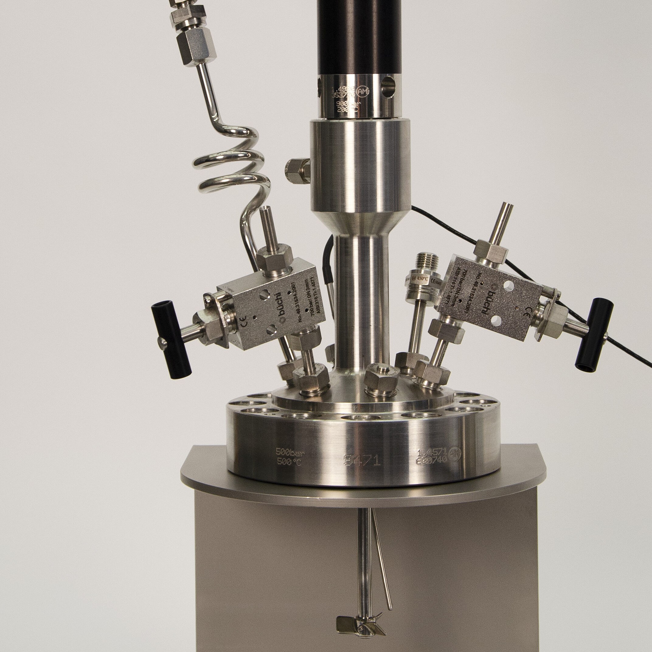 novoclave high pressure reactor – reactor upper part on optional stand