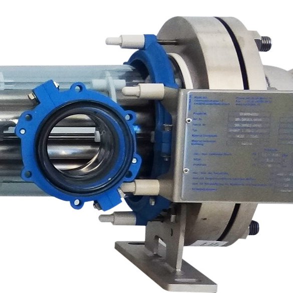 scambiatore di calore a fascio tubiero in Tantalio / guscio vetro e con protezione antistatica Glassprotect P