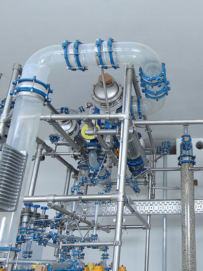 Impianto in vetro protetto con Glassprotect 