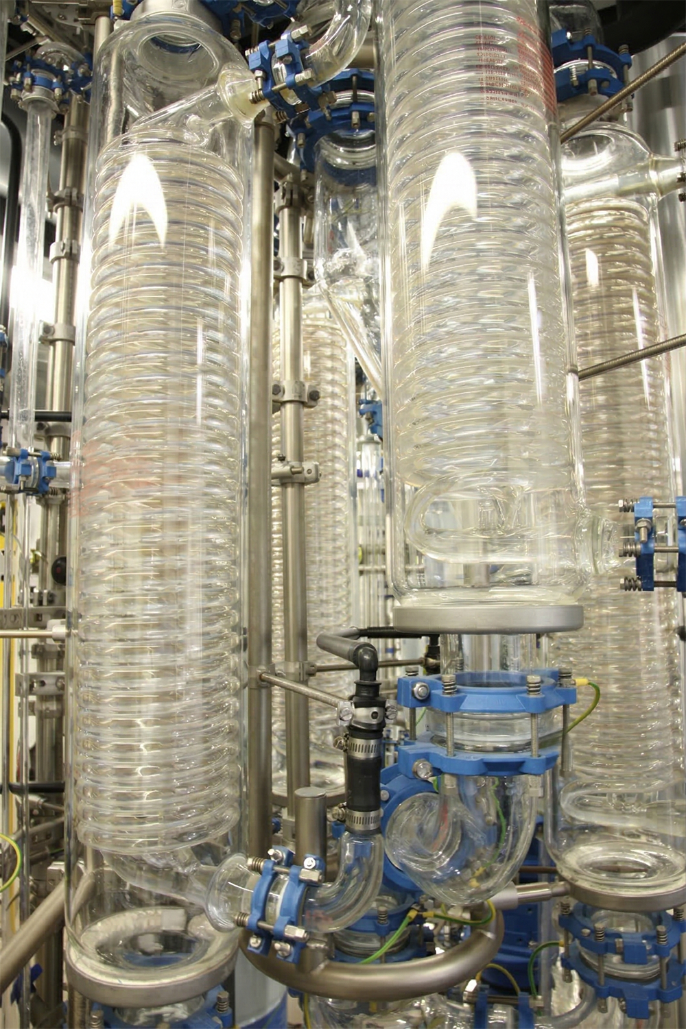 Scambiatori di calore a spirale in vetro con superfici comprese tra 0,1 m² e 1,6 m²