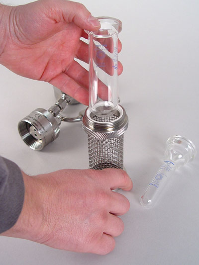 recipiente a pressione in vetro intercambiabile 10, 25 ml
