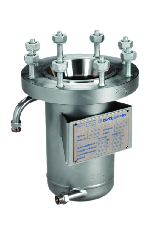 Recipiente metallico pressurizzato con camicia di riscaldamento